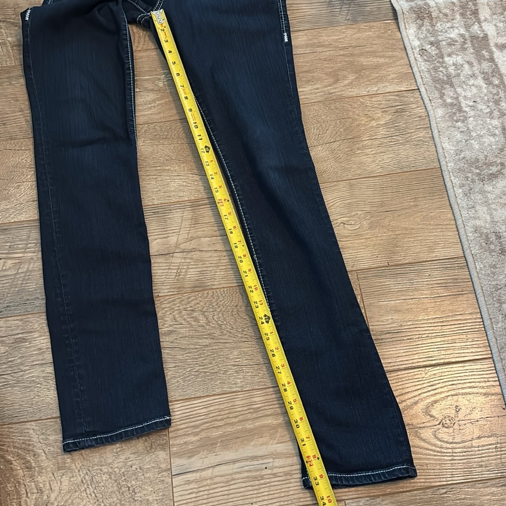 Big Star Maddie Skinny Jeans Womens 29 L Fit 29x33 Mid Rise Dark Denim Pants - Picture 8 of 11